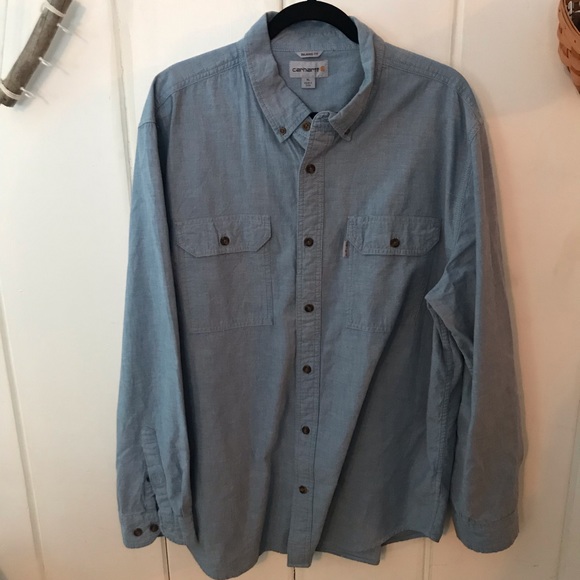 Carhartt Other - Carhartt • relaxed fit button down chambray shirt